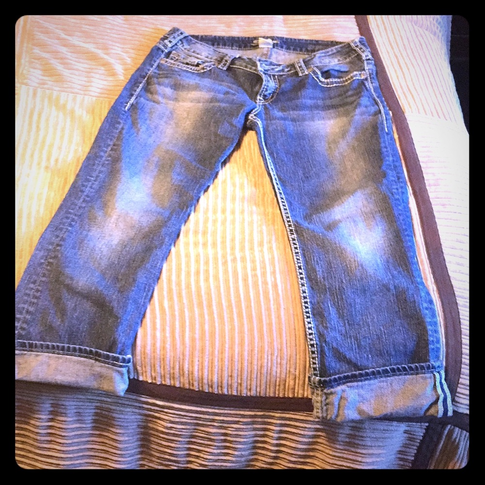 Silver capris